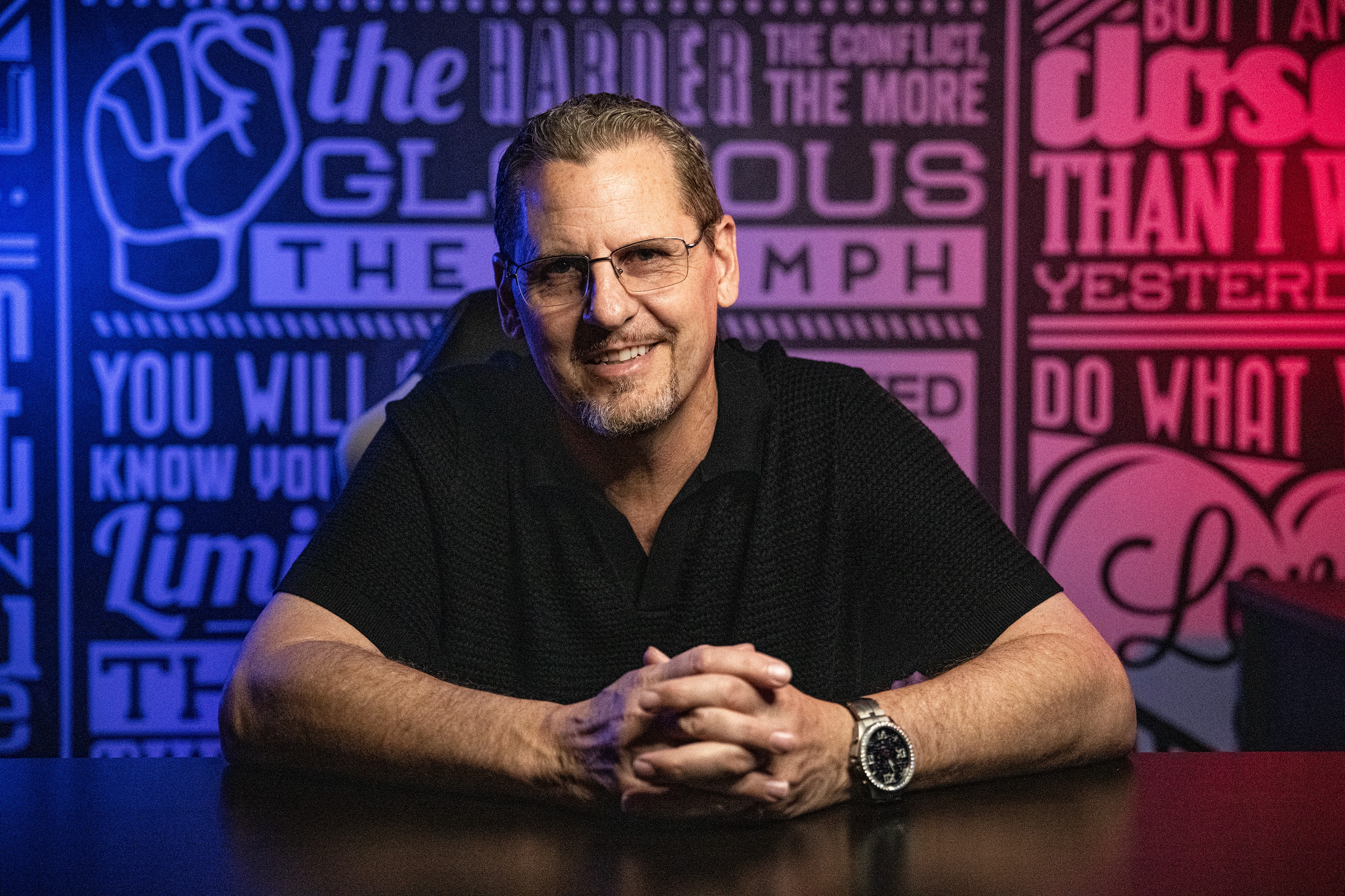 David Webb at the No Money Millionaire Podcast desk