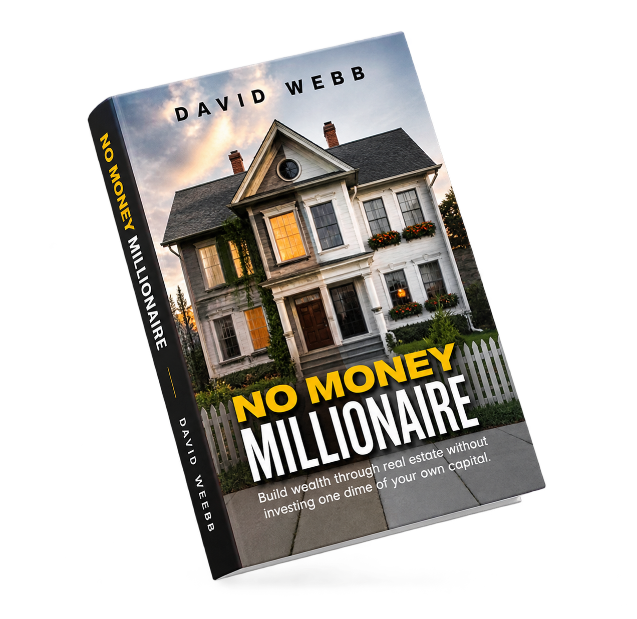No Money Millionaire book 3D mockup